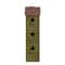 Glitzhome® 18" Green Window-Blinds Distressed Solid Wood Birdhouse